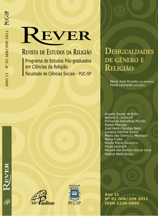 Rever - 1-2011 - Desigualdades de Gênero e Religião
