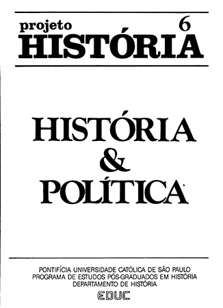 					Visualizar v. 6 (1986): JUL./DEZ. HISTÓRIA E POLÍTICA
				
