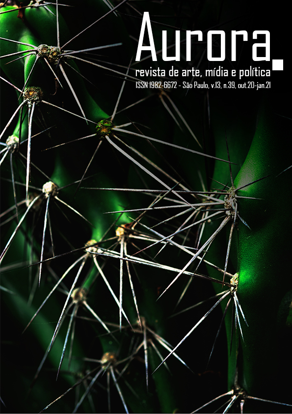 					Visualizar v. 13 n. 39 (2021): Aurora - revista de arte, mídia e política
				