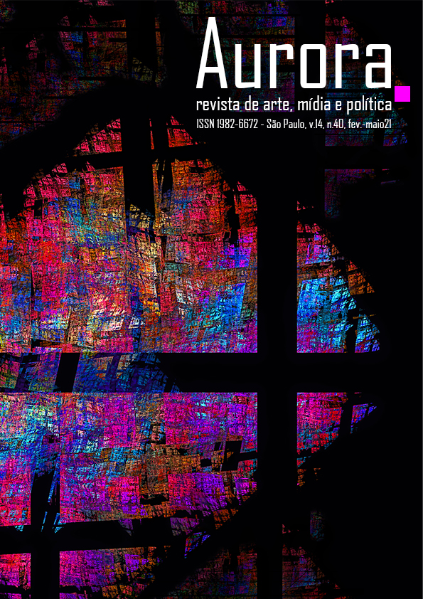					Visualizar v. 14 n. 40 (2021): Aurora - revista de arte, mídia e política
				
