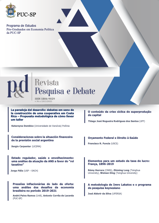 					Visualizar v. 34 n. 1(61) (2022): Revista Pesquisa & Debate
				