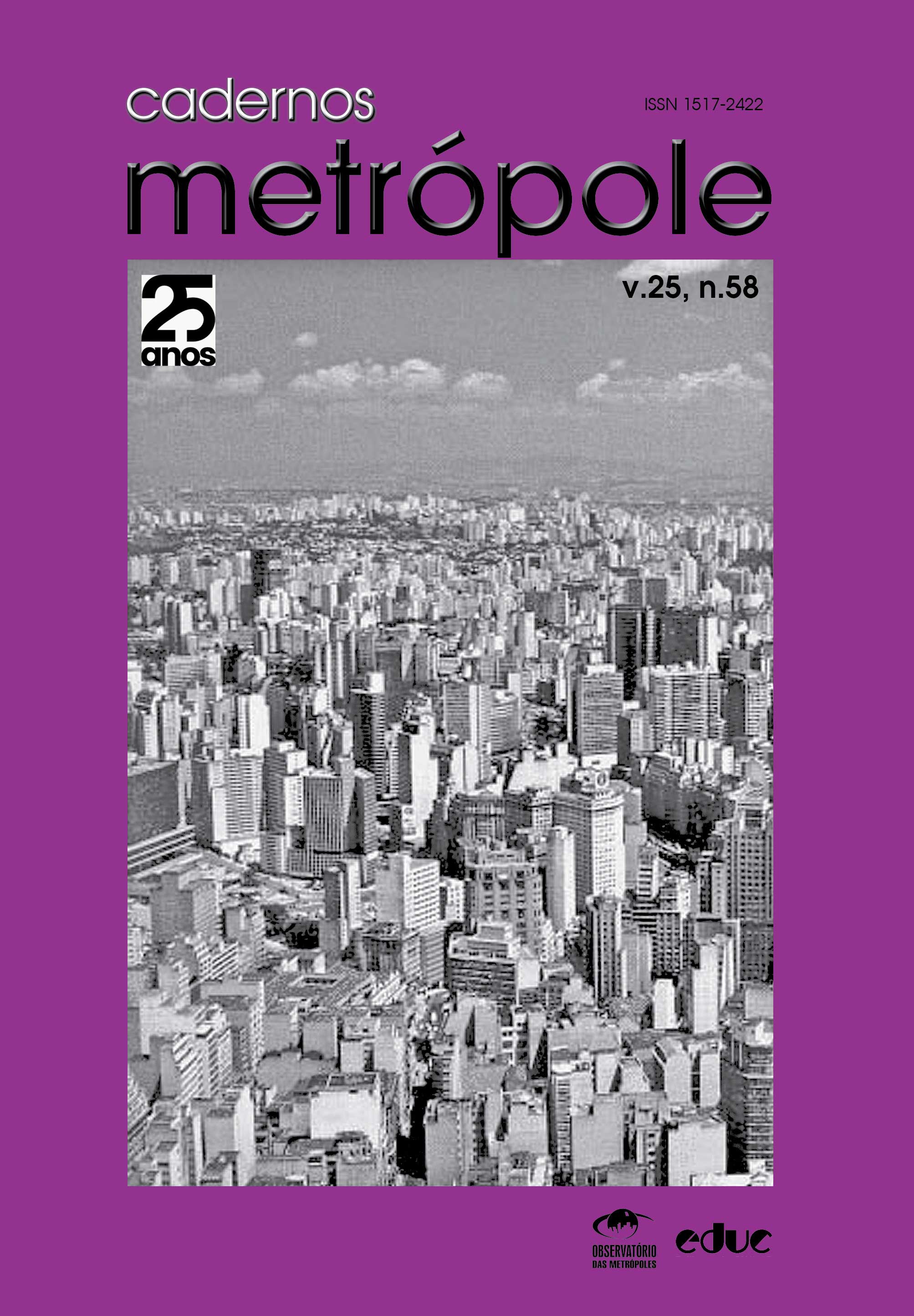 					View Vol. 25 No. 58 (2023): crise climática, cidades e reforma urbana
				