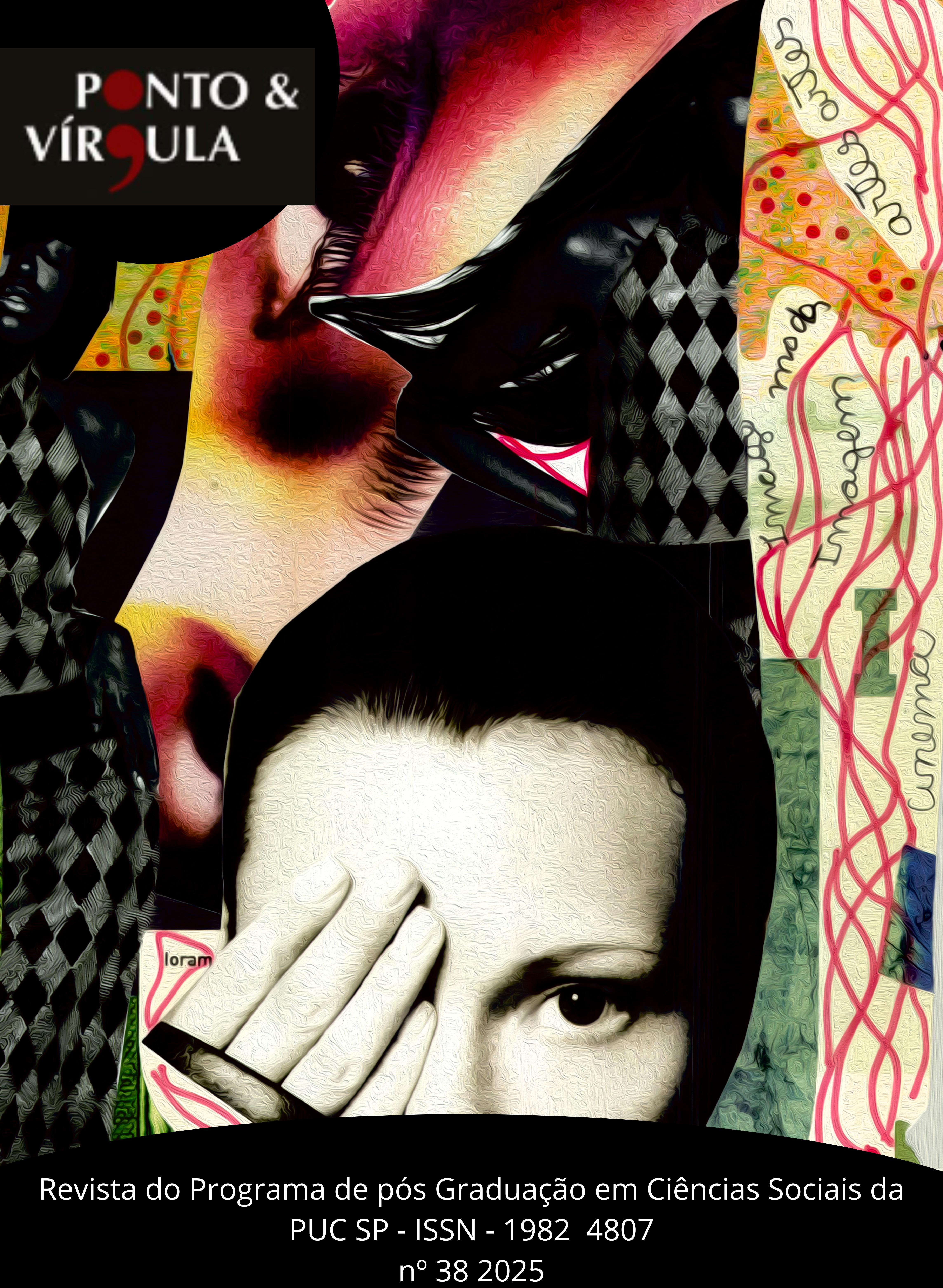 Imagem criada por Jo Souza, Maikol Nascimento, sob o conceito de bricolagem de Lévi-Strauss, a imagem de capa do dossiê contém diversos fragmentos que se unem para delinear um caleidosópio de imagens, cores e formas. O conjunto desses elementos, constituem o todo, o qual revela camadas profundas de significados.   Organizadores:  Jo Souza  Maikol Nascimento  Cíntia Tolosa  Publicado 2025-12-22