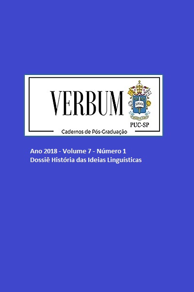 					Visualizar v. 7 n. 1 (2018): Dossiê: História das ideias linguísticas
				
