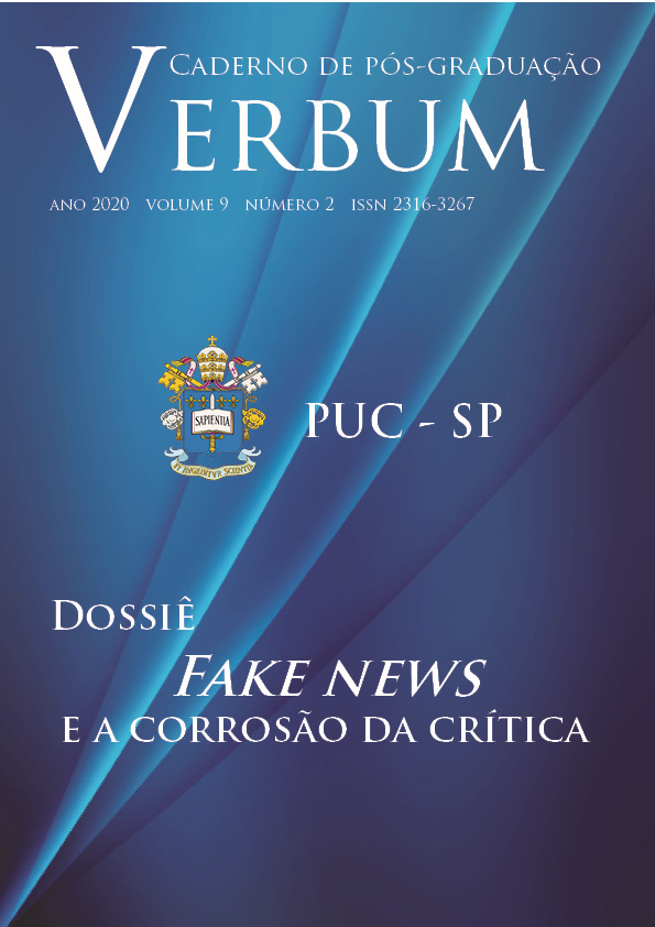 					Visualizar v. 9 n. 2 (2020): Fake News e a corrosão da crítica
				