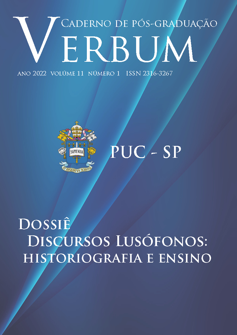 					Ver Vol. 11 Núm. 1 (2022): Discursos Lusófonos: historiografia e ensino
				