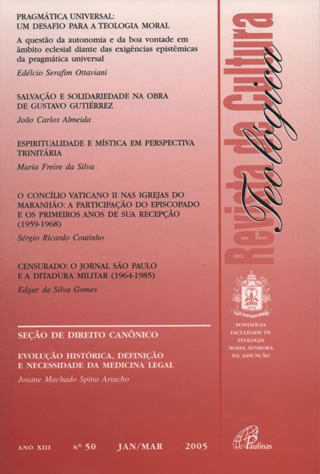 					Visualizar n. 50 (2005): JAN/MAR - ANO XIII
				