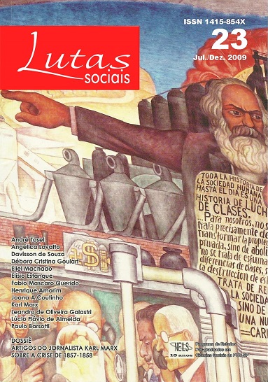 					Visualizar n. 23 (2009): Artigos do jornalista Karl Marx sobre a crise de 1857-1858
				