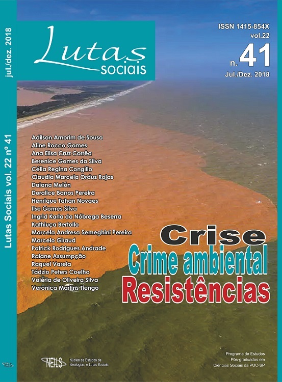 					Visualizar v. 22 n. 41 (2018): Crise, crime ambiental e resistências
				