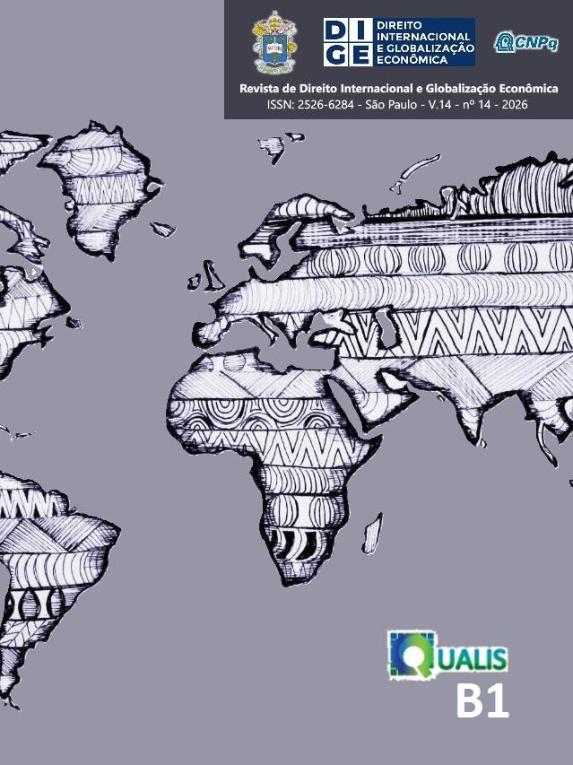 					Visualizar v. 14 n. 14 (2026): DIGE - Direito Internacional e Globalização Econômica - Edição Contínua - 2026
				