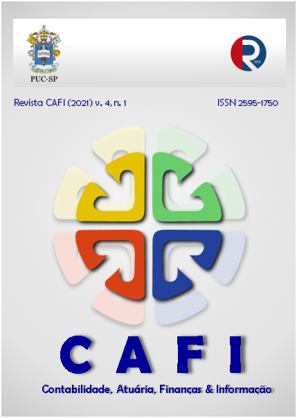 					Ver Vol. 4 Núm. 1 (2021): CAFI - Contabilidade, Atuária, Finanças & Informação
				